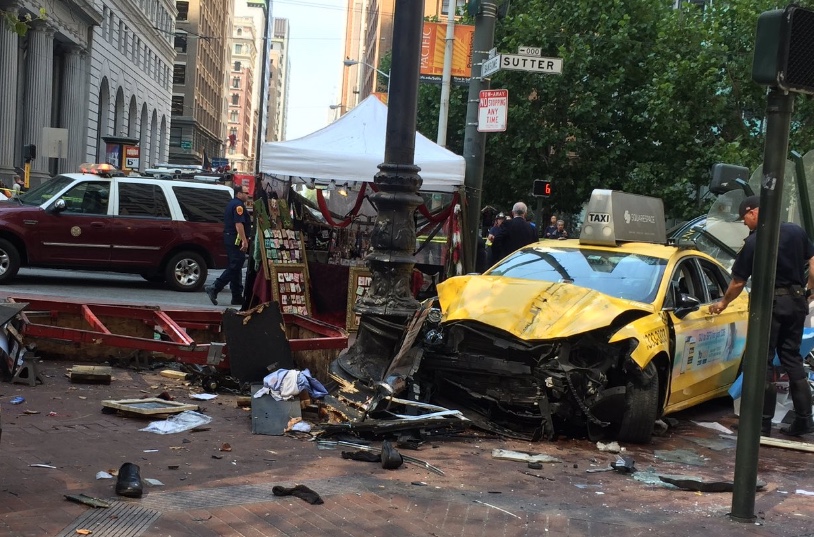 Downtown San Francisco Taxi Accident - San Francisco Bay Area Taxi Cab Attorneys