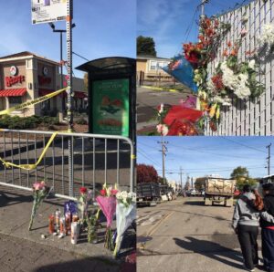 Fruitvale community in Oakland two days after Ghost Ship warehouse fire.