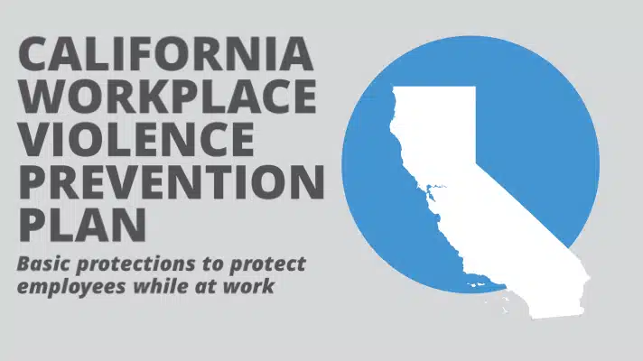 california workplace violence prevention